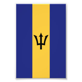 Barbados vlag foto afdruk