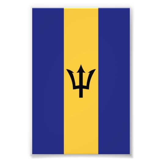 Barbados vlag foto afdruk (Voorkant)