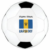 Barbados vlag gepersonaliseerd voetbal (Voorkant)