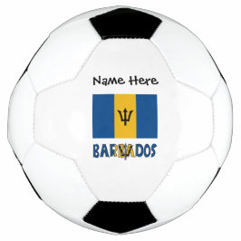 Barbados vlag gepersonaliseerd voetbal