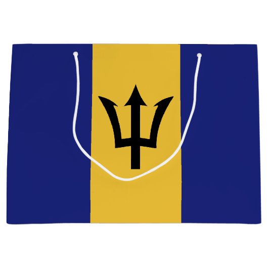Barbados vlag groot cadeauzakje (Voorkant)