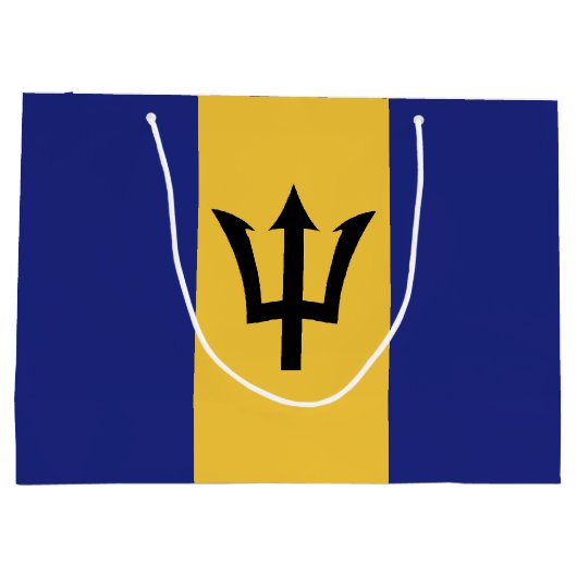 Barbados vlag groot cadeauzakje (Achterkant)