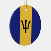 Barbados vlag keramisch ornament (Rechts)