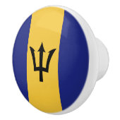 Barbados vlag keramische knop (Rechts)