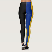 Barbados vlag kleuren Leggings (Achterkant)