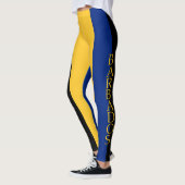 Barbados vlag kleuren Leggings (Links)