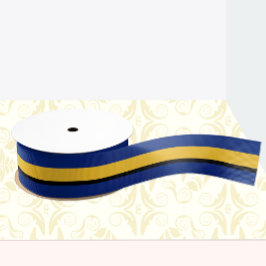 Barbados vlag kleuren lint, Barbados / sport Satijnen Lint