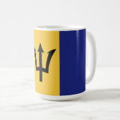 Barbados vlag koffiemok (Voorkant rechts)