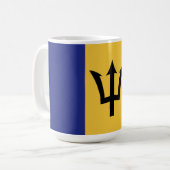Barbados vlag koffiemok (Voorkant links)