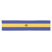 Barbados vlag korte tafelloper (Horizontaal)