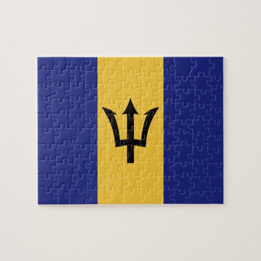 Barbados vlag legpuzzel (Horizontaal)