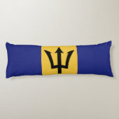 Barbados vlag lichaamskussen (Achterkant)