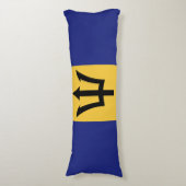 Barbados vlag lichaamskussen (Voorkant Verticaal)