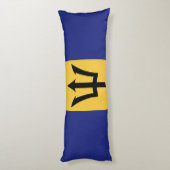 Barbados vlag lichaamskussen (Achterkant (Verticaal))