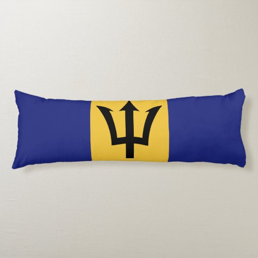 Barbados vlag lichaamskussen (Voorkant)