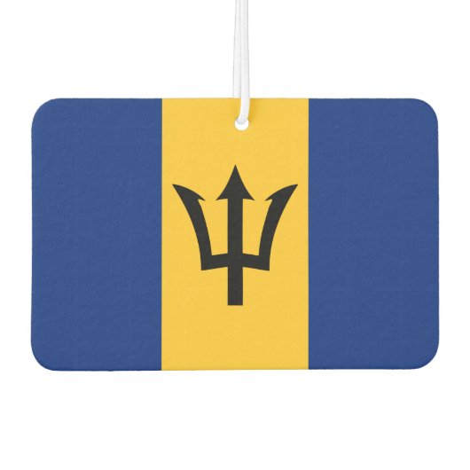 Barbados vlag luchtverfrisser (Voorkant)