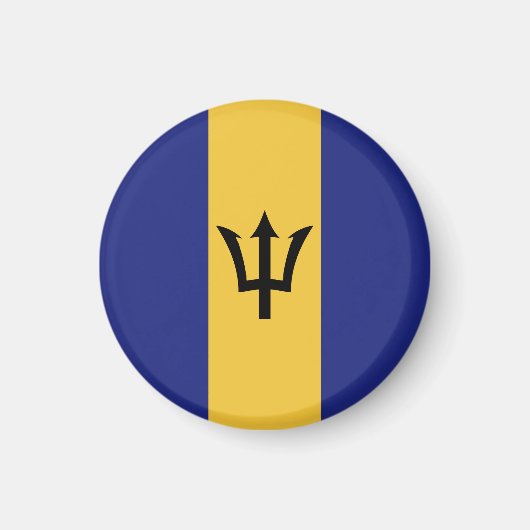 Barbados vlag magneet (Voorkant)