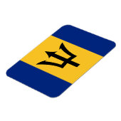 Barbados Vlag Magneet (Linkerzijde)