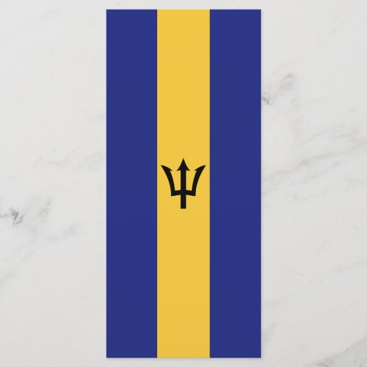 Barbados vlag menu (Voorkant)
