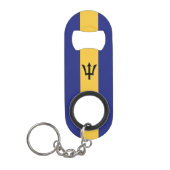 Barbados vlag mini flessenopener (Voorkant)