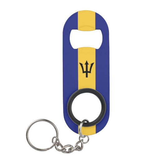 Barbados vlag mini flessenopener (Voorkant)