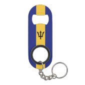 Barbados vlag mini flessenopener (Achterkant)