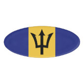 Barbados vlag naambadge (Voorkant)
