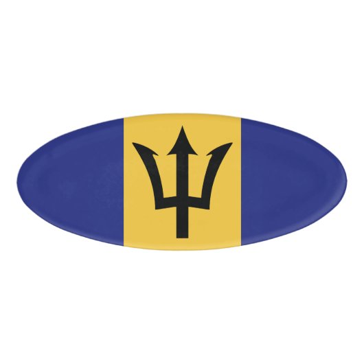 Barbados vlag naambadge (Voorkant)