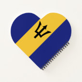 Barbados vlag notitieboek (Achterkant)