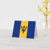 Barbados Vlag Notitiekaart (Gele Bloem)