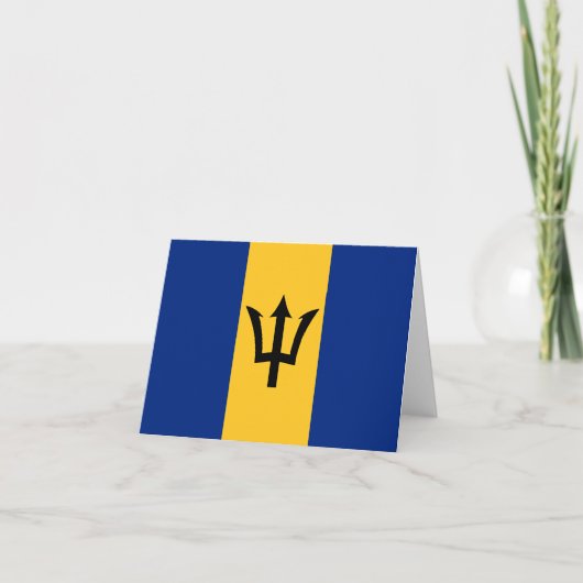 Barbados Vlag Notitiekaart (Voorkant)