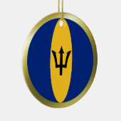 Barbados Vlag Ornament (Rechts)