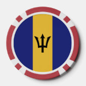 Barbados vlag poker chips (Achterkant)