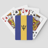 Barbados vlag pokerkaarten (Achterkant)