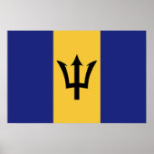 Barbados vlag poster (Voorkant)