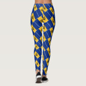 BARBADOS VLAG Schrift gepersonaliseerd Leggings (Achterkant)