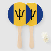 Barbados Vlag Set van Fans Handwaaier (Voorkant en achterkant)