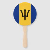 Barbados Vlag Set van Fans Handwaaier (Voorkant)