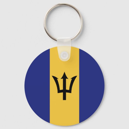 Barbados vlag sleutelhanger (Voorkant)