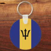 Barbados vlag sleutelhanger (Achterkant)