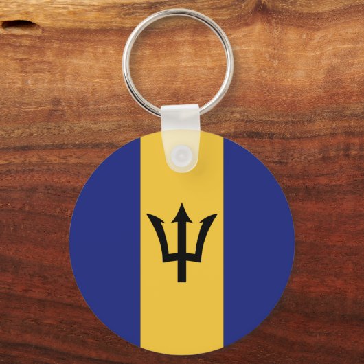 Barbados vlag sleutelhanger (Voorkant)