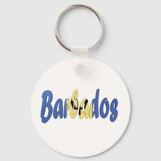 Barbados Vlag Sleutelhanger
