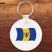 Barbados Vlag Sleutelhanger (Voorkant)