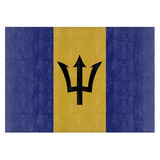 Barbados vlag snijplank (Voorkant)