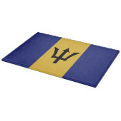 Barbados vlag snijplank (Hoek)