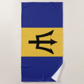 Barbados vlag strandlaken (Voorkant)
