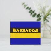 Barbados vlag Stripe kleuren Briefkaart (Staand voorkant)