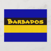 Barbados vlag Stripe kleuren Briefkaart (Voorkant)
