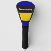 Barbados vlag Stripe kleuren Golfheadcover (Voorkant)