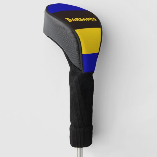 Barbados vlag Stripe kleuren Golfheadcover (Schuin)